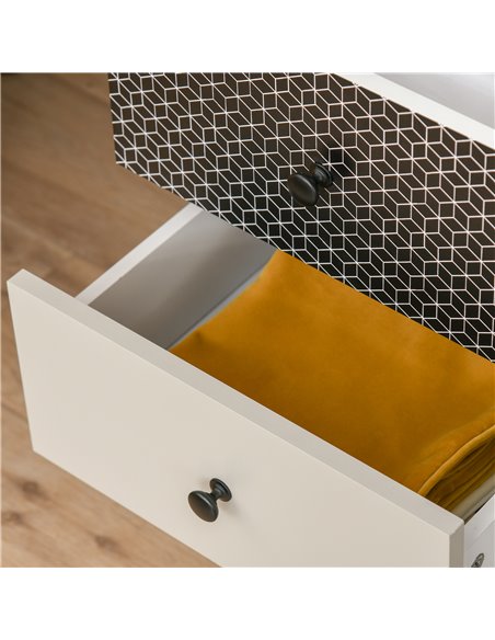HOMCOM Chest of Drawers, 5 Drawer Dresser, Vertical Storage Organizer Unit for Bedroom, Living Room - pic 22666 | FastDaddyshop