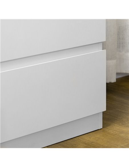 HOMCOM Chest of Drawers, 3-Drawer Storage Organiser Unit for Bedroom, Living Room, White - pic 22793 | FastDaddyshop