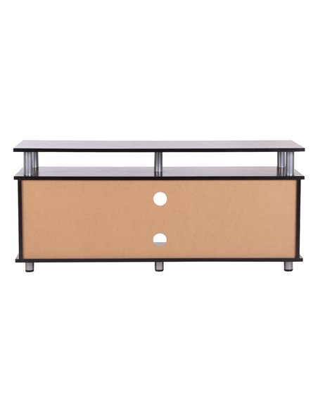 HOMCOM 50" TV Unit, with Wood-Effect Doors, Black - pic 22845 | FastDaddyshop
