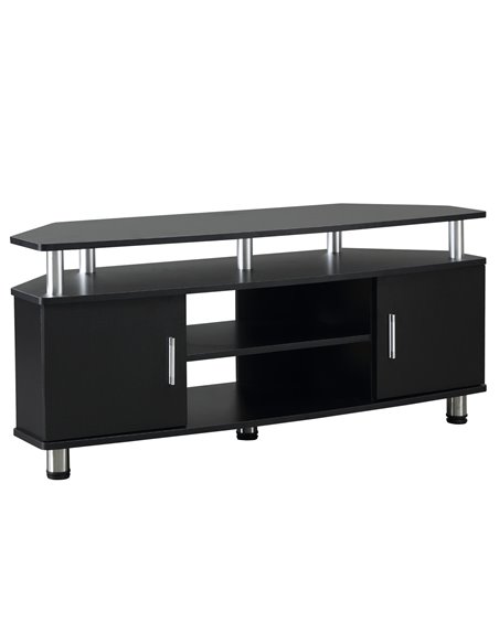 HOMCOM TV Unit Cabinet with Storage Shelves and Cupboard, Black - pic 22848 | FastDaddyshop
