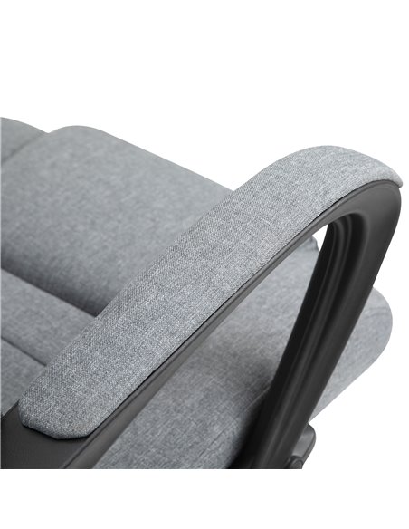 Vinsetto High Back Office Chair 360° Swivel Chair Adjustable Height Tilt Function Linen Deep Grey 62W x 62D x 110-119H cm - pic 22909 | FastDaddyshop