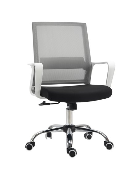 Vinsetto Ergonomic Office Chair, Breathable Mesh Desk Chair with Armrest, Black - pic 22920 | FastDaddyshop
