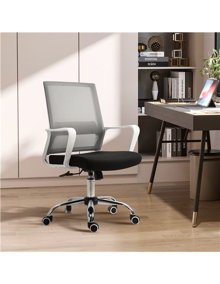 Vinsetto Ergonomic Office Chair, Breathable Mesh Desk Chair with Armrest, Black - pic 22921 | FastDaddyshop