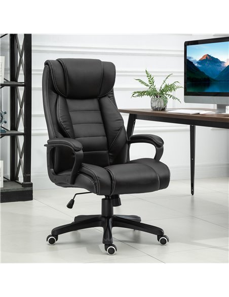 Vinsetto High Back Executive Office Chair with 6- Point Vibration Massage, Black - pic 22948 | FastDaddyshop