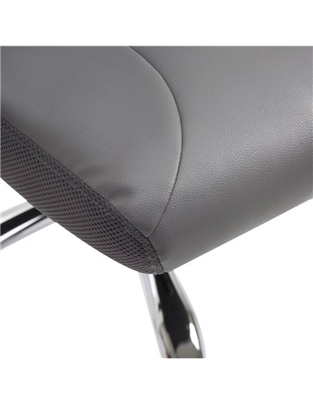 Vinsetto Swivel Mesh Office Chair Task High Back Desk Chairs Height Adjustable Armchair for Home with Headrest, Grey - pic 22999 | FastDaddyshop