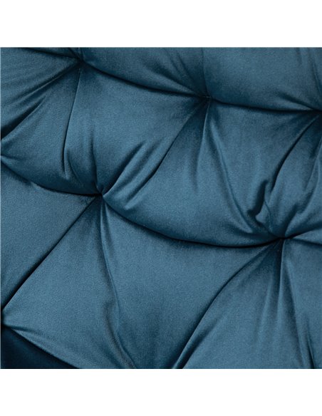 Vinsetto Home Office Chair Velvet Ergonomic Computer Chair Comfy Desk Chair with Adjustable Height, Arm and Back Support, Blue - pic 23053 | FastDaddyshop