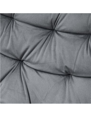 Vinsetto Ergonomic Velvet Home Office Chair with Arm and Back Support, Dark Grey