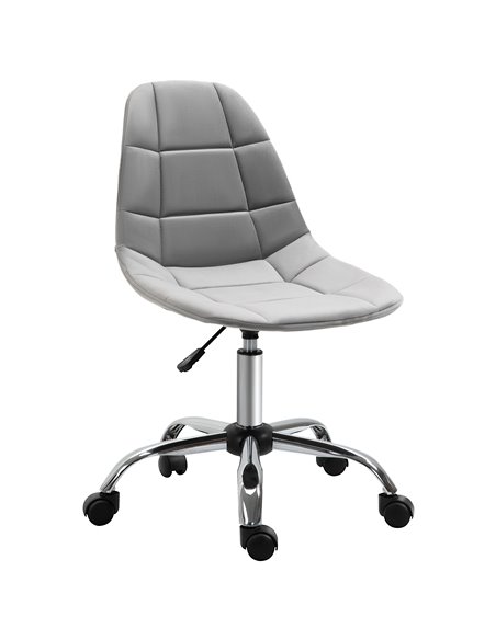 Vinsetto Velvet Executive Ergonomic Office Chair with Adjustable Height and Wheels, Grey - pic 23064 | FastDaddyshop