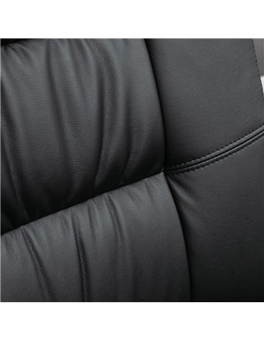 Vinsetto High Back Executive Office Chair, PU Leather Swivel Chair with Padded Armrests, Adjustable Height, Tilt Function, Black
