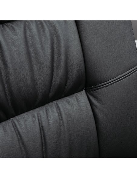 Vinsetto High Back Executive Office Chair, PU Leather Swivel Chair with Padded Armrests, Adjustable Height, Tilt Function, Black - pic 23116 | FastDaddyshop