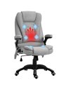 Vinsetto High Back Ergonomic Office Chair with Massager, Heated, Light Grey