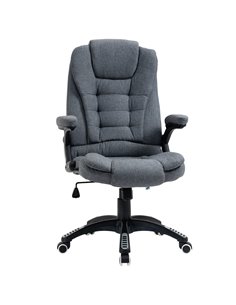 Vinsetto Ergonomic Office Chair with Armrests, Reclining and Tilt Function, Dark Grey