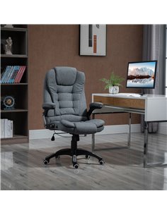 Vinsetto Ergonomic Office Chair with Armrests, Reclining and Tilt Function, Dark Grey 2