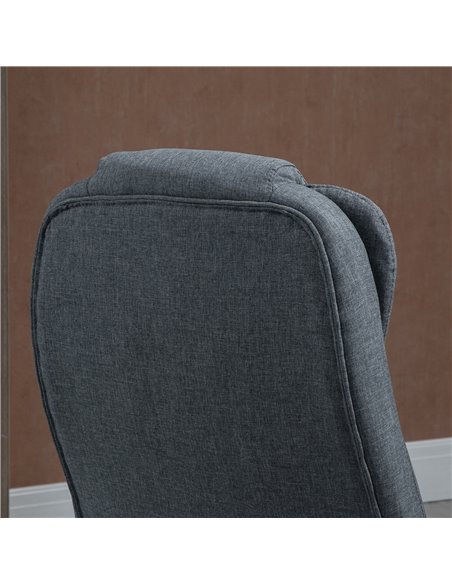 Vinsetto Ergonomic Office Chair Comfortable Desk Chair with Armrests Adjustable Height Reclining and Tilt Function Dark Grey - pic 23207 | FastDaddyshop