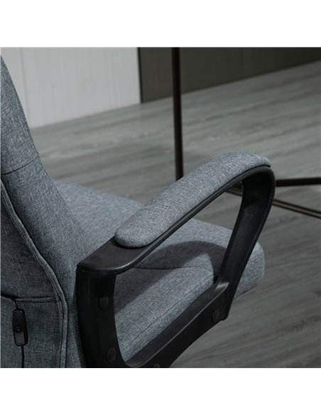 Vinsetto Office Chair with Massager Lumbar High Back Ergonomic Support Office 360° Swivel Chairs Adjustable Height Backrest Grey - pic 23225 | FastDaddyshop