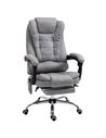 Vinsetto Heated 6 Points Vibration Massage Office Chair with High Back, Footrest, Grey
