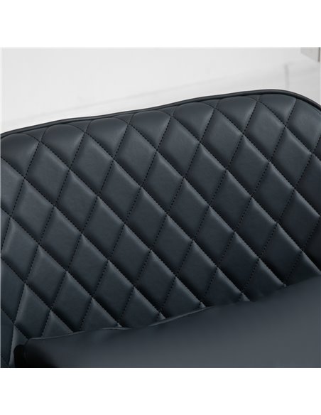 Vinsetto PU Leather Office Chair with Rechargeable Electric Vibration Massage Lumbar Pillow, Wheels, Blue - pic 23315 | FastDaddyshop