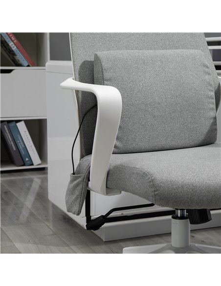 Vinsetto Massage Office Chair with 2 Points Lumbar Support, Adjustable Headrest, Swivel Wheels, Armrest, Tilt Function for Home  - pic 23387 | FastDaddyshop