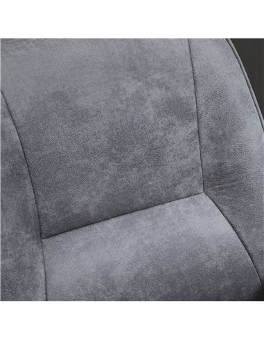 Vinsetto Swivel Computer Office Chair Mid Back Desk Chair for Home Study Bedroom, Light Grey