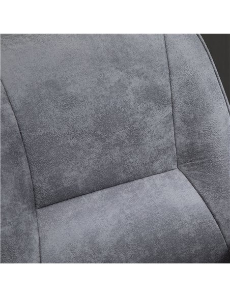 Vinsetto Swivel Computer Office Chair Mid Back Desk Chair for Home Study Bedroom, Light Grey - pic 23440 | FastDaddyshop