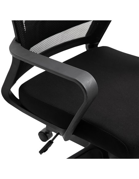 HOMCOM Mesh Swivel Office Chair with Adjustable Headrest, Lumbar Support, Home Task High Back Chair Adjustable Height, Black - pic 23503 | FastDaddyshop