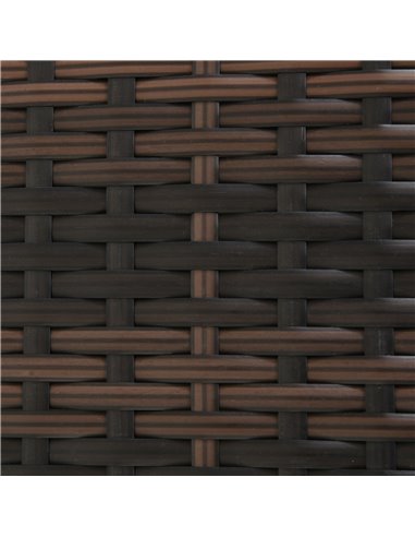 Outsunny 2 Pieces Outdoor PE Rattan Sun Loungers with Cushion, 5-Level Recliner Backrest, Brown