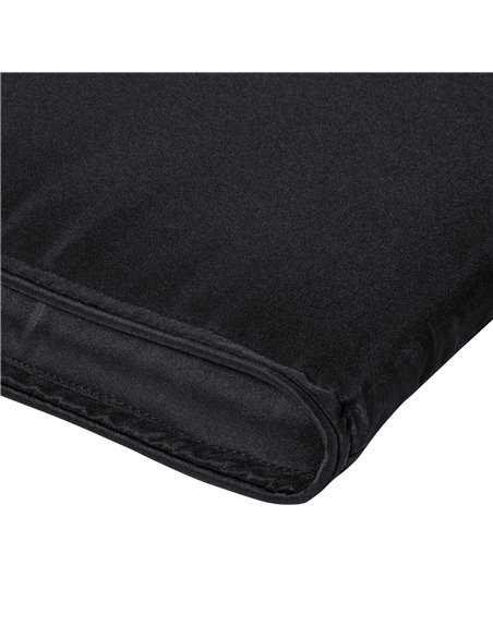 Outsunny Garden Sun Lounger Cushion Replacement Thick Sunbed Reclining Chair Relaxer Pad with Pillow - Black - pic 23692 | FastDaddyshop