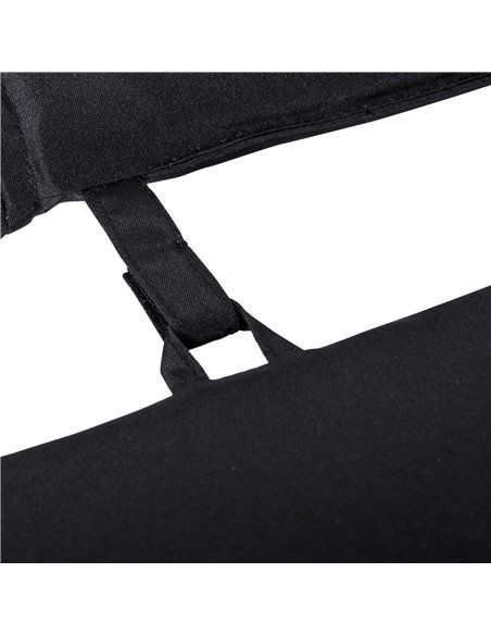Outsunny Garden Sun Lounger Cushion Replacement Thick Sunbed Reclining Chair Relaxer Pad with Pillow - Black - pic 23693 | FastDaddyshop