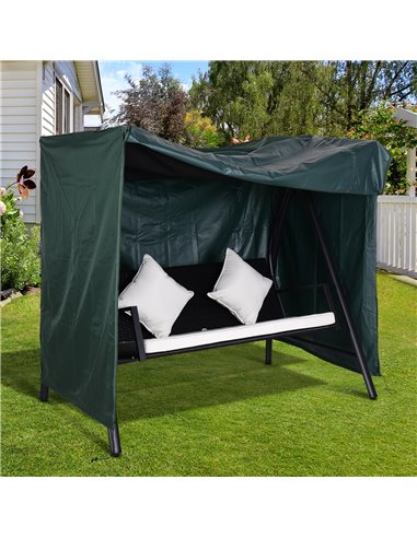 Outsunny 600D Oxford Polyester Waterproof Swing Chair Cover Green