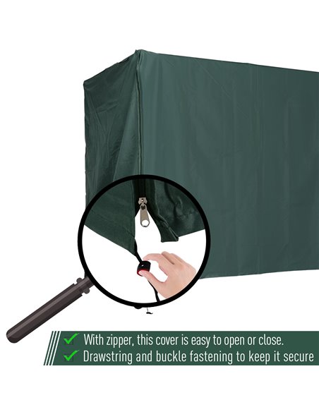 Outsunny 600D Oxford Polyester Waterproof Swing Chair Cover Green - pic 23805 | FastDaddyshop