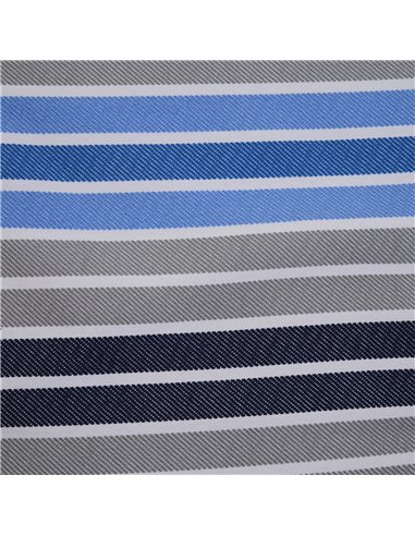 Outsunny Set of 2 Outdoor Garden 2-3 Seater Swing Chair Cushion Replacement, Blue Stripes