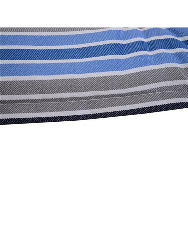 Outsunny Set of 2 Outdoor Garden 2-3 Seater Swing Chair Cushion Replacement, Blue Stripes