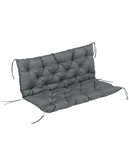 Outsunny Garden Bench Cushion, 2 Seater Swing Chair Cushion, Dark Grey - pic 23865 | FastDaddyshop