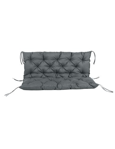 Outsunny Garden Bench Cushion, 2 Seater Swing Chair Cushion, Dark Grey