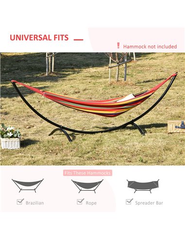 Outsunny 3m Universal Hammock Metal Stand Replacement - Stand Only
