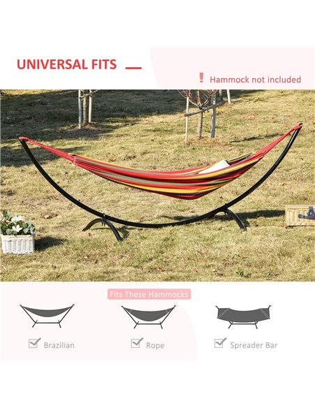 Outsunny 3m Universal Hammock Metal Stand Replacement - Stand Only - pic 23886 | FastDaddyshop