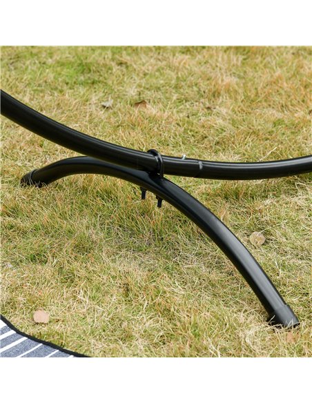 Outsunny 3(m) Universal Hammock Stand Metal Frame Garden Camping Picnic Outdoor Patio Replacement - Stand Only - pic 23890 | FastDaddyshop