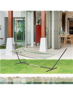 Outsunny 3.1-3.8m Adjustable Universal Hammock Metal Stand Replacement - Stand Only 2