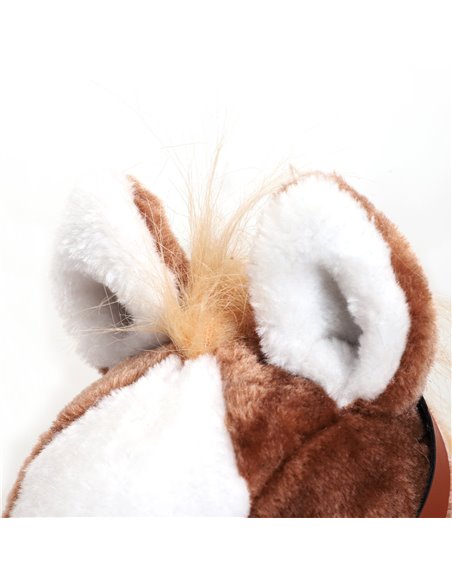 HOMCOM Kids Plush Rocking Horse-Brown - pic 23923 | FastDaddyshop