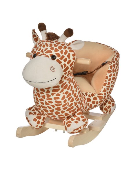 HOMCOM Children Rocking Seat with Sound, Giraffe - pic 23955 | FastDaddyshop