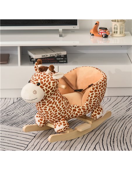 HOMCOM Children Rocking Seat with Sound, Giraffe - pic 23956 | FastDaddyshop