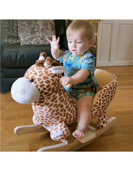 HOMCOM Children Rocking Seat with Sound-Giraffe  - pic 23962 | FastDaddyshop