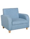 HOMCOM Kids Children Armchair with Wood Frame, Anti-Slip Legs, Blue