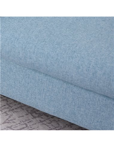 HOMCOM Kids Children Armchair Mini Sofa Wood Frame Anti-Slip Legs High Back Bedroom Playroom Furniture for 3-6 Ages, Blue