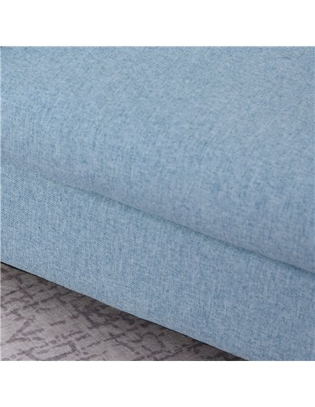 HOMCOM Kids Children Armchair Mini Sofa Wood Frame Anti-Slip Legs High Back Bedroom Playroom Furniture for 3-6 Ages, Blue - pic 24007 | FastDaddyshop