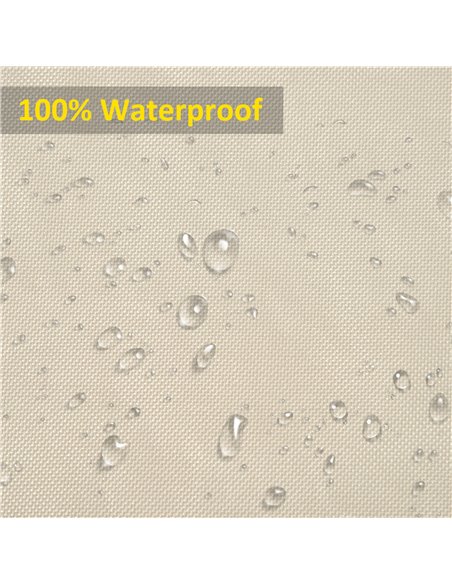 Outsunny 600D Oxford Cloth Furniture Cover 3 Seat Sofa Protector Large Garden Patio Outdoor Waterproof Beige 218x111x63-101cm - pic 24049 | FastDaddyshop