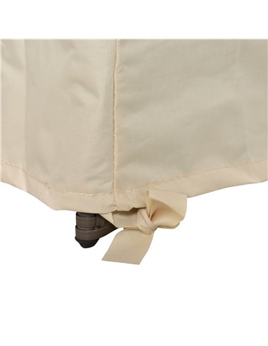 Outsunny 600D Oxford Cloth Furniture Cover 3 Seat Sofa Protector Large Garden Patio Outdoor Waterproof Beige 218x111x63-101cm