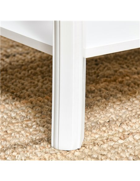 HOMCOM Coffee Tea Table End Table Modern Living Room Wooden Furniture 2 Layer Design w/Storage Shelf 94L x 44W x 42H (cm) - pic 24188 | FastDaddyshop