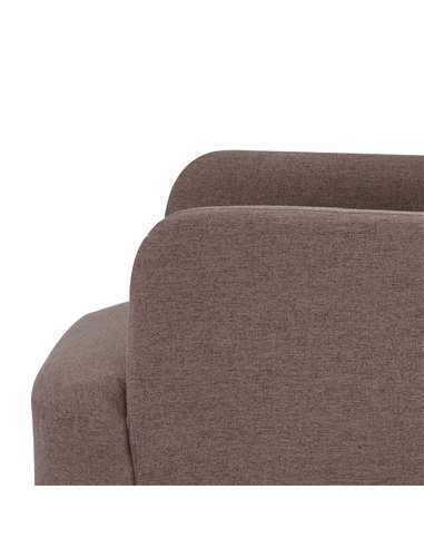 HOMCOM Armchair with Nature Wood Frame, Birch Wood Legs, Light Brown
