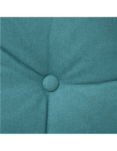 HOMCOM Upholstered Armchair with Footstool, Adjustable Backrest, Cushions, Blue